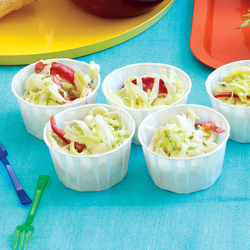 Green Cabbage and Yogurt Slaw