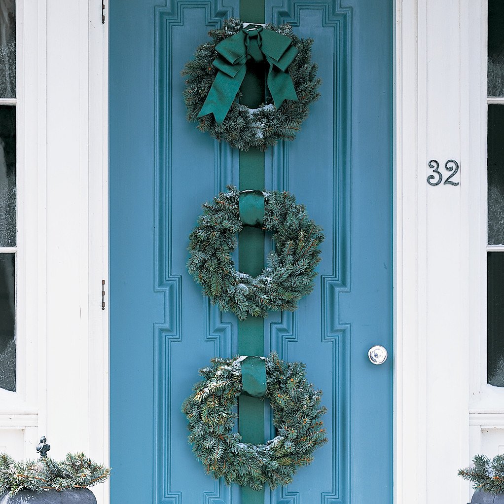 Blue Spruce Wreath Trio  Martha Stewart