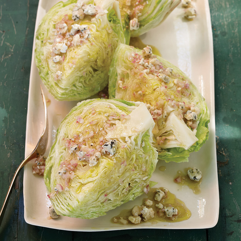 Iceberg Lettuce with Blue Cheese Vinaigrette Recipe