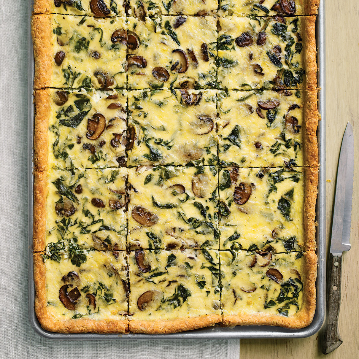 Swiss Chard, Mushroom, and WhiteCheddar Quiche Recipe Martha Stewart