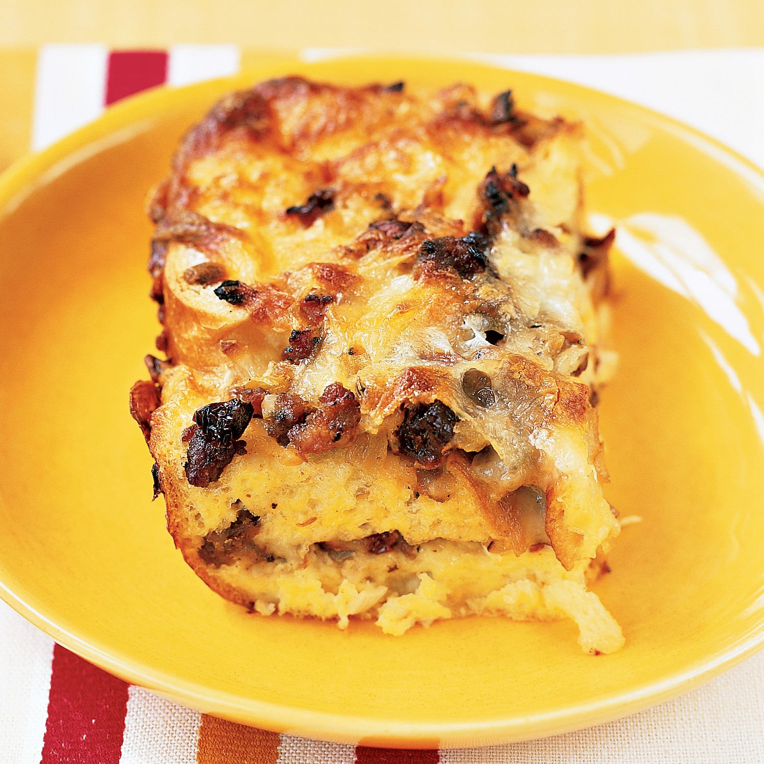 Strata with Sausage and Sun Dried Tomatoes
