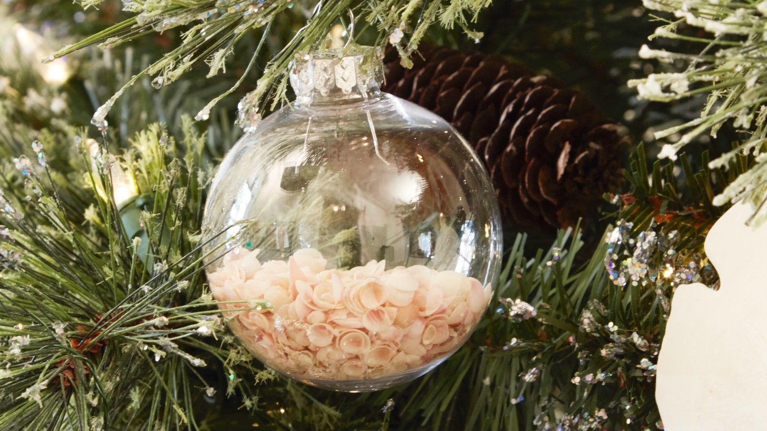 Proud Dog Family Ornament Christmas 2019 Doggy Lover Household Loves Adopted Shelter Puppy Rescue Pet Pretty Paw Prints Ceramic Keepsake Present 3 Flat Porcelain w Gold Ribbon /& Free Gift Box OR00587