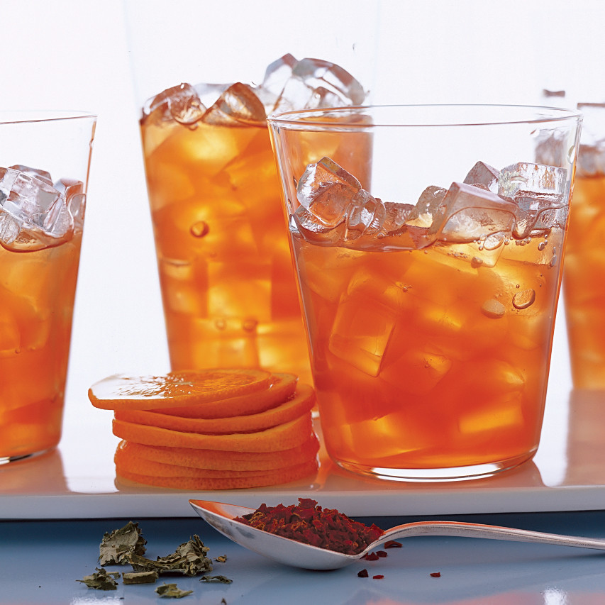raspberry rosehip iced tea