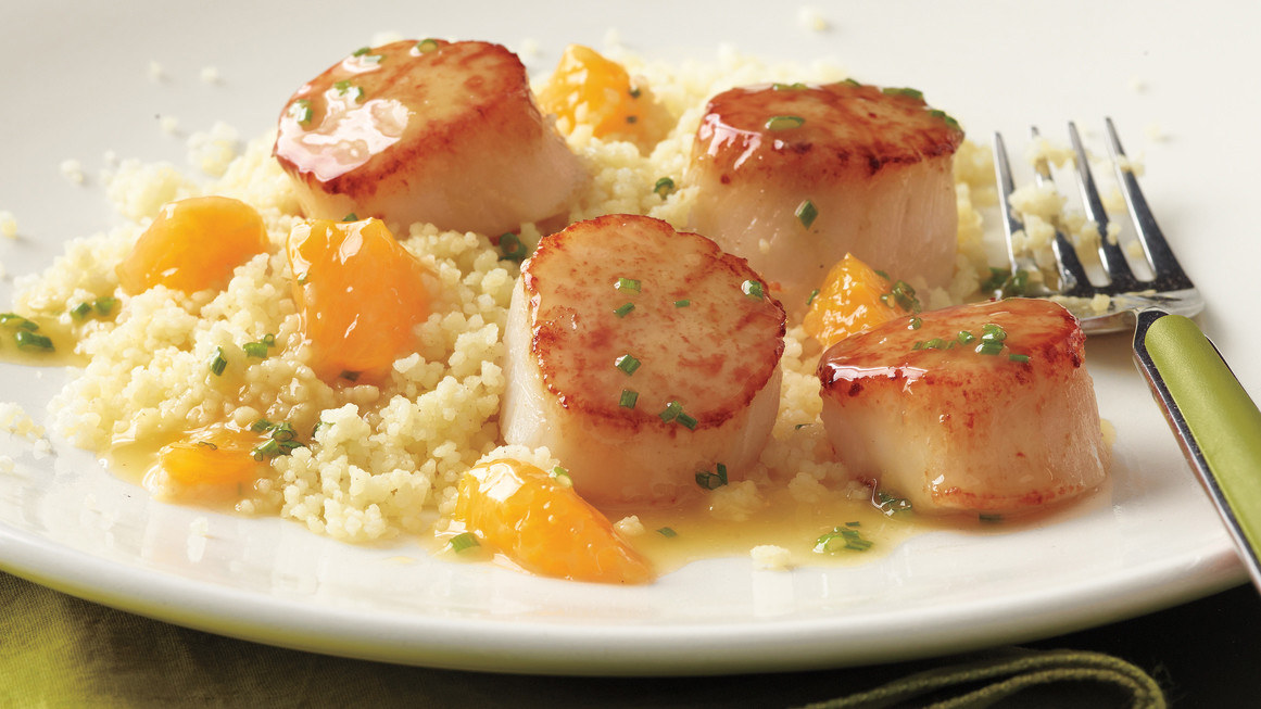 Scallops with OrangeButter Sauce