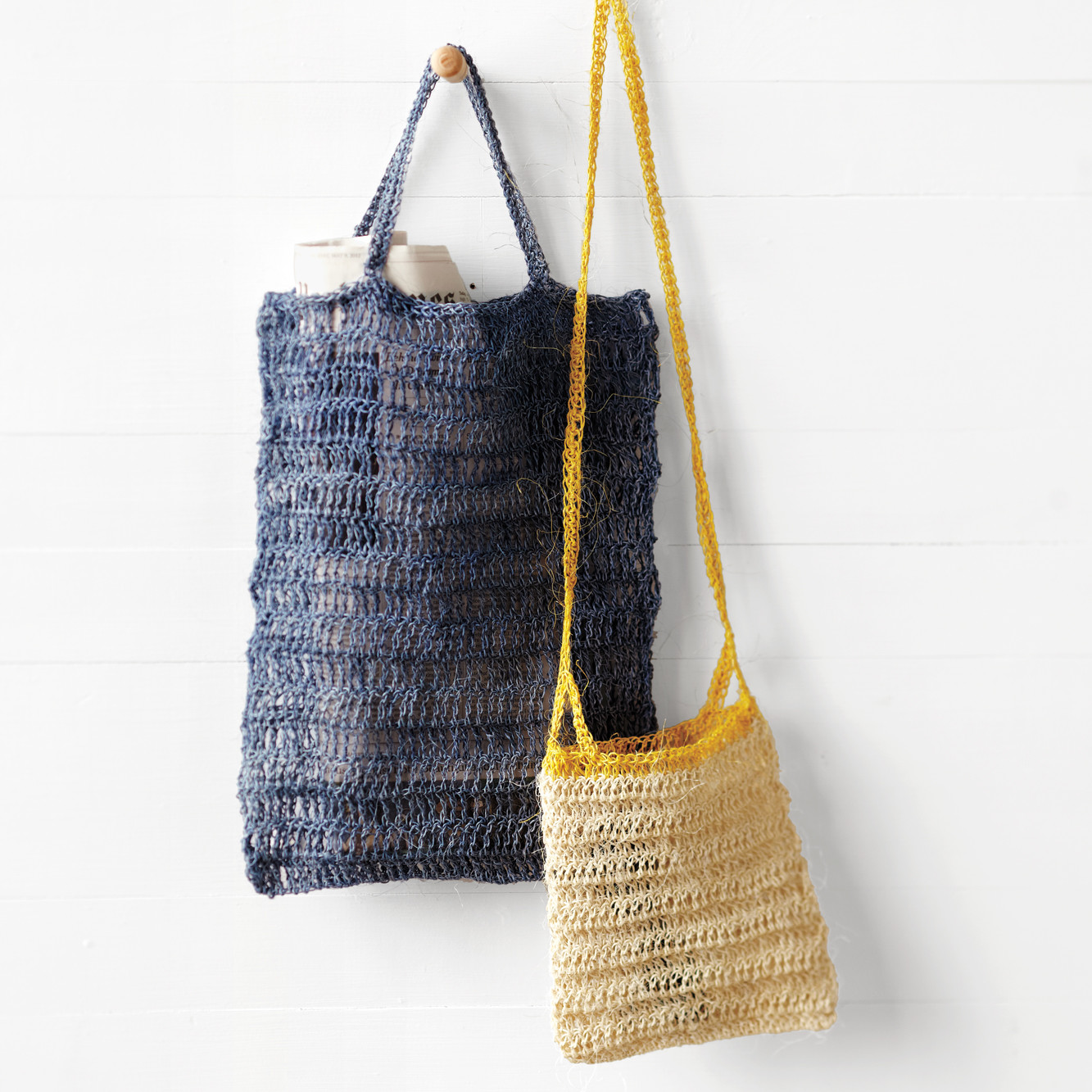 Crocheted Blue Summer Bag | Martha Stewart