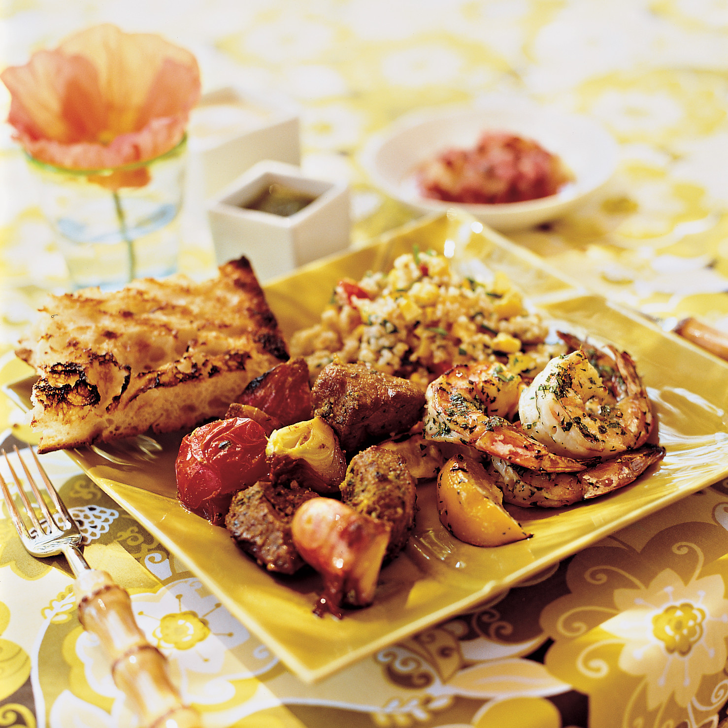 Grilled Bread with Olive Oil, Garlic and Salt
