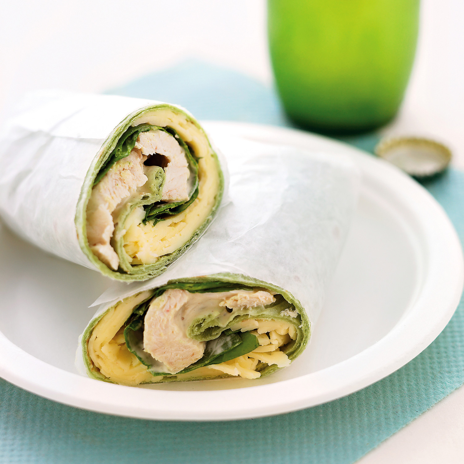 Chicken Salad and Havarti Cheese Wrap