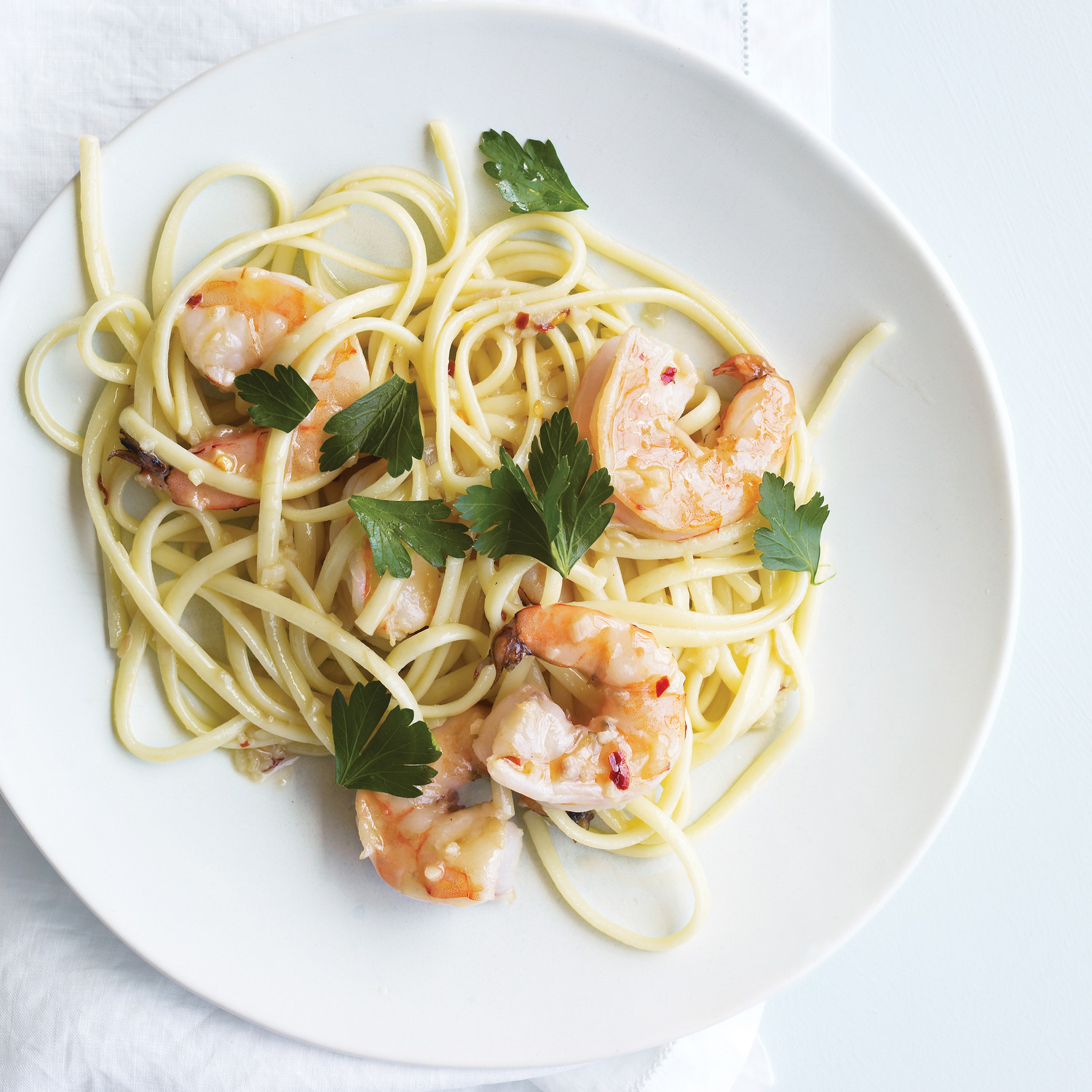 Linguine With Shrimp And White Wine Linguine With Shrimp And White Wine