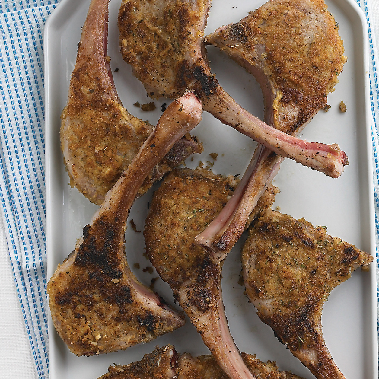 Lamb Chops with MustardHerb Crust