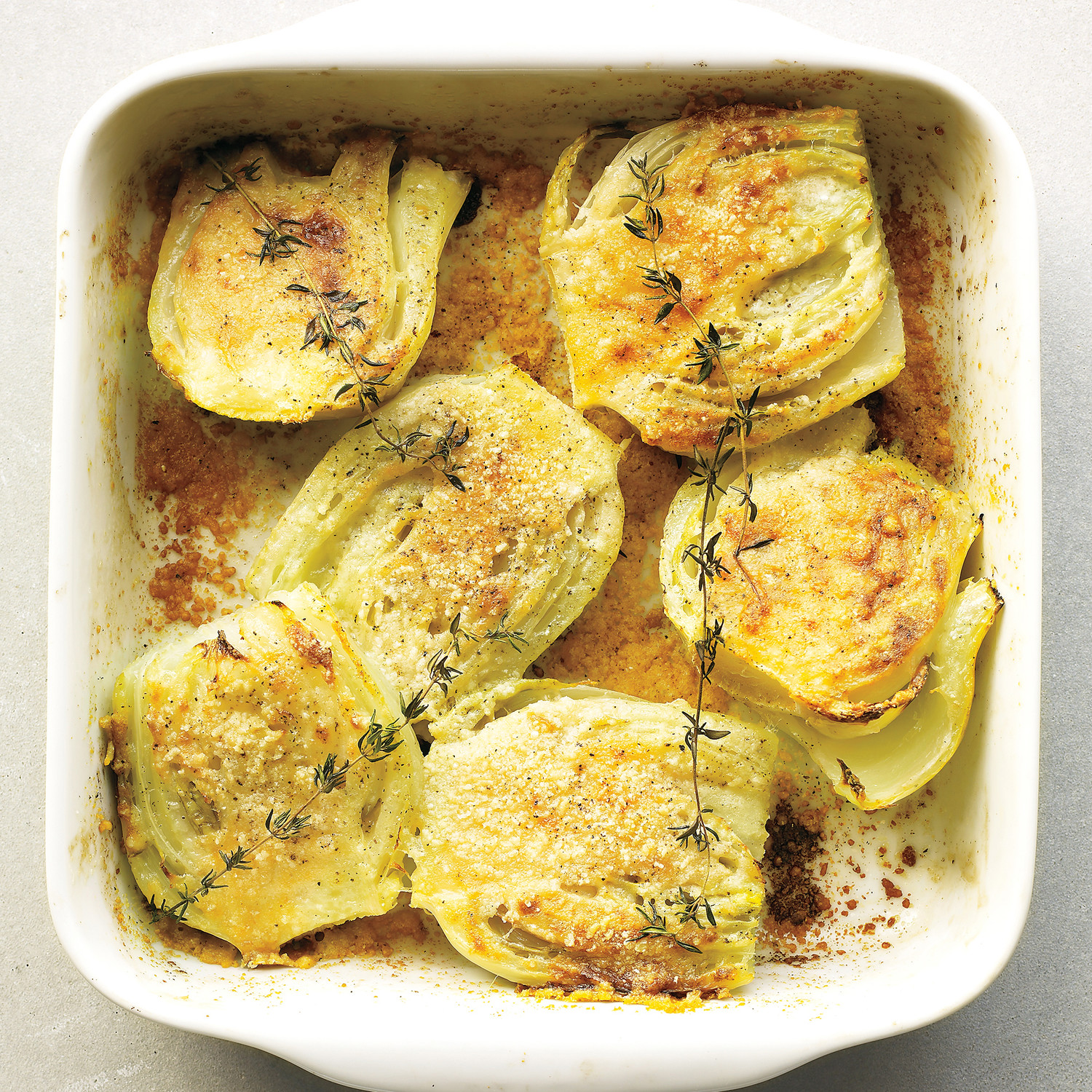 Baked Fennel with Parmesan and Thyme