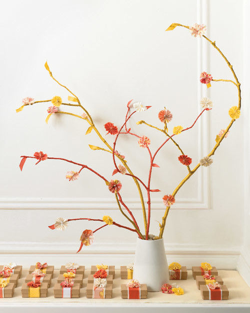 Flowering Branches With Fabric Quince Blossoms Martha