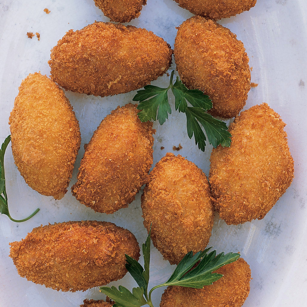 Croquettes With Serrano Ham And Manchego Cheese
