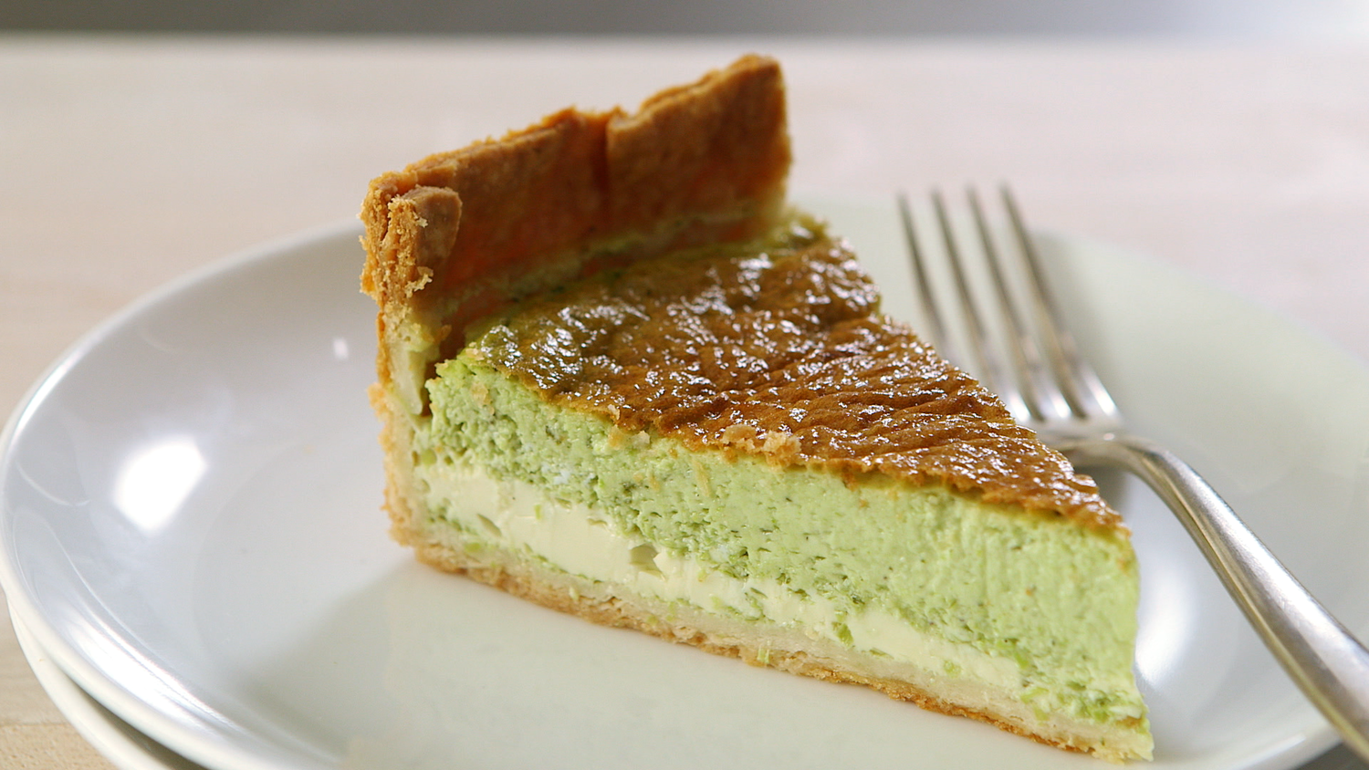 Video Pureed Peas and Mint Quiche Martha Stewart