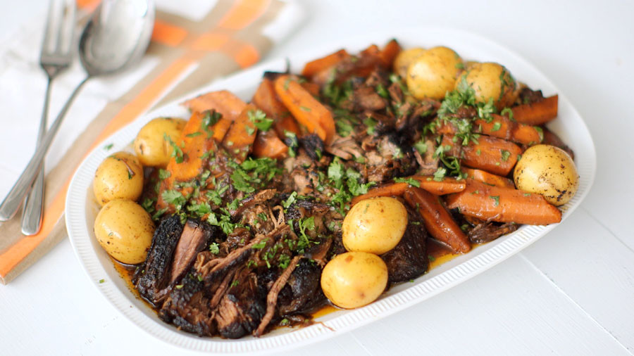 Video Spicy Chile Braised Brisket Martha Stewart