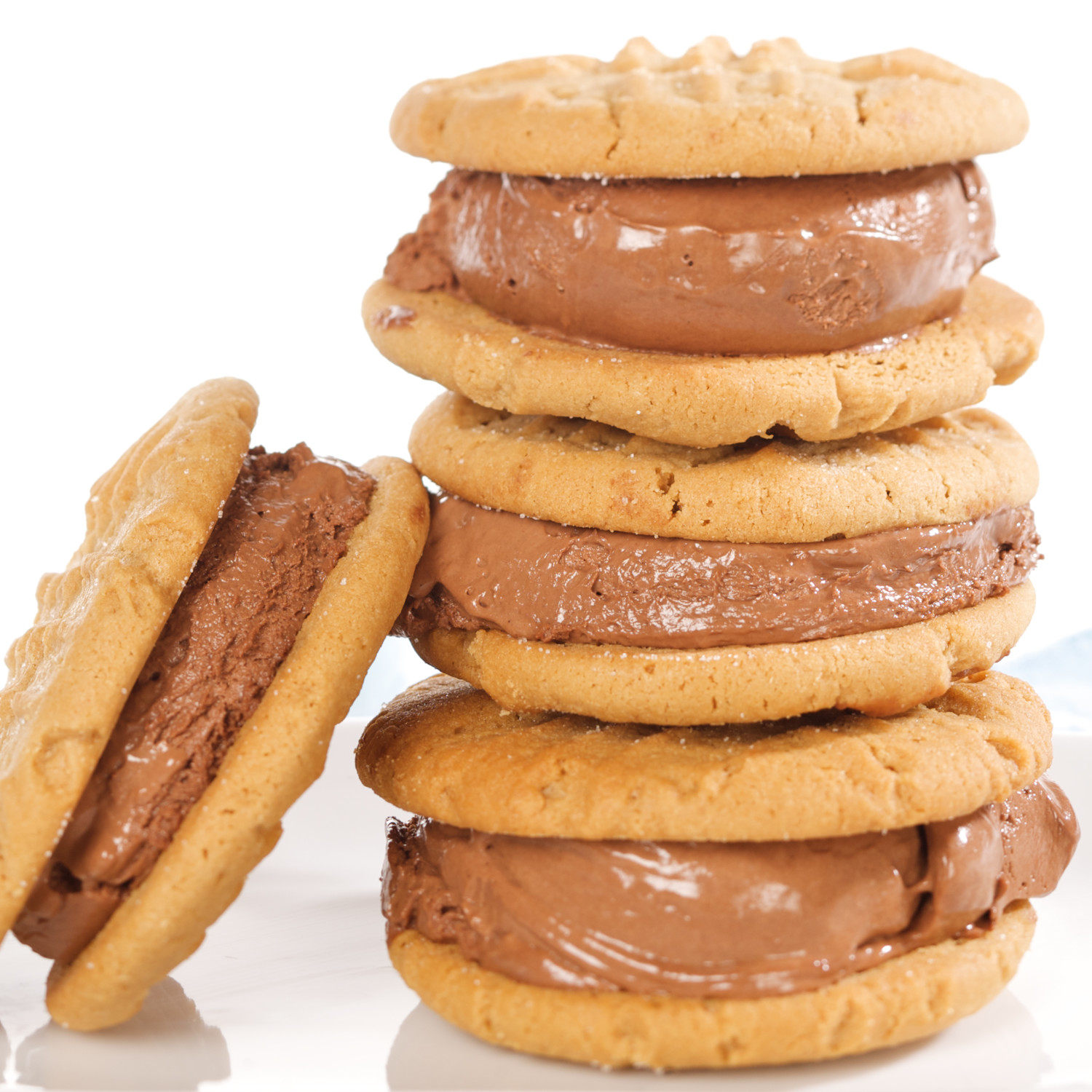 PeanutButter and ChocolateIceCream Sandwich Cookies Recipe & Video