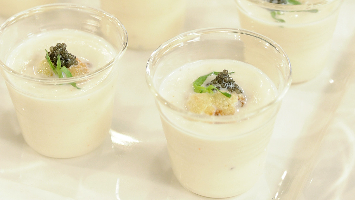 Cauliflower Veloute with American Caviar Recipe Martha Stewart