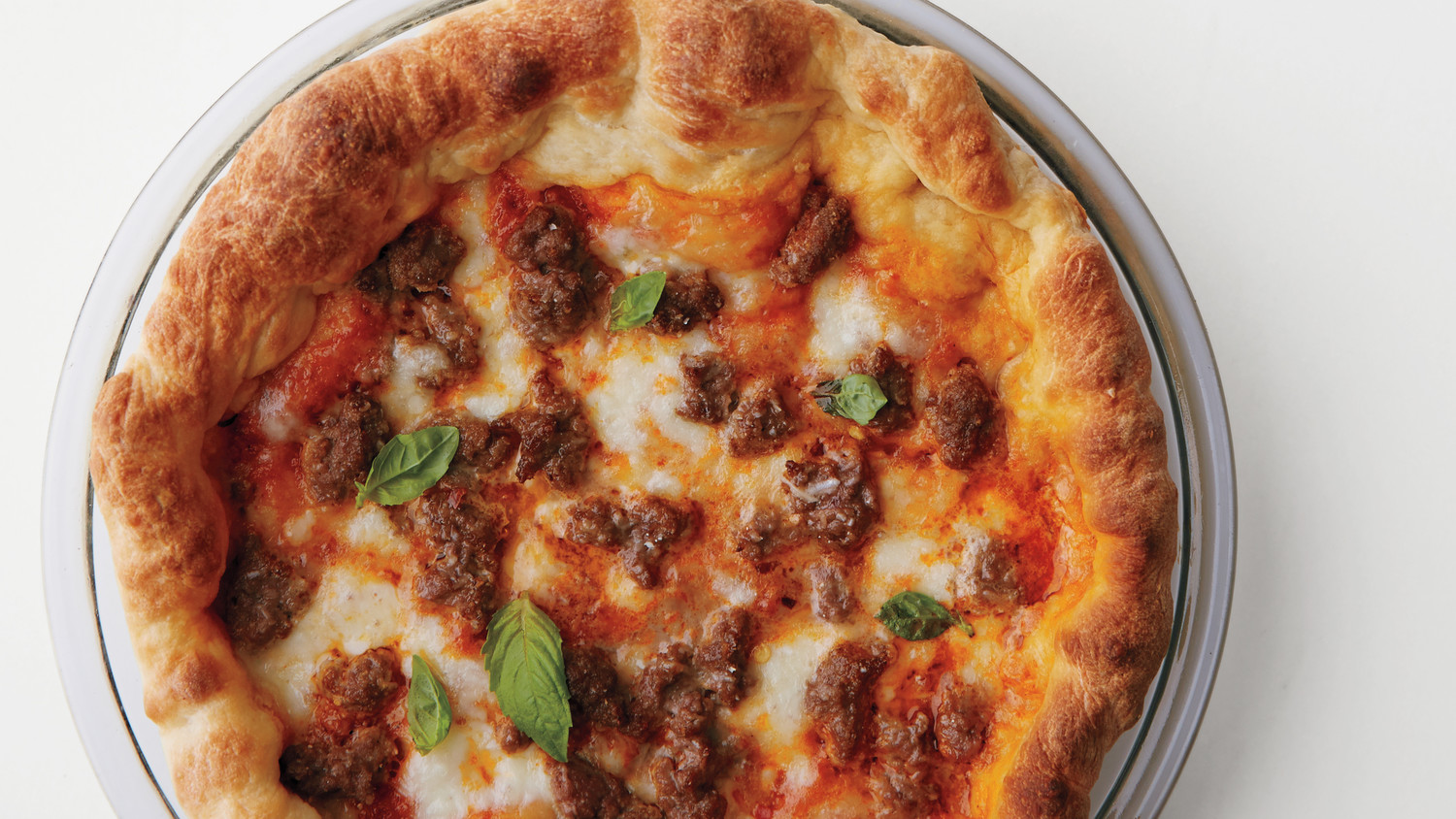 DeepDish Meatball Pizza