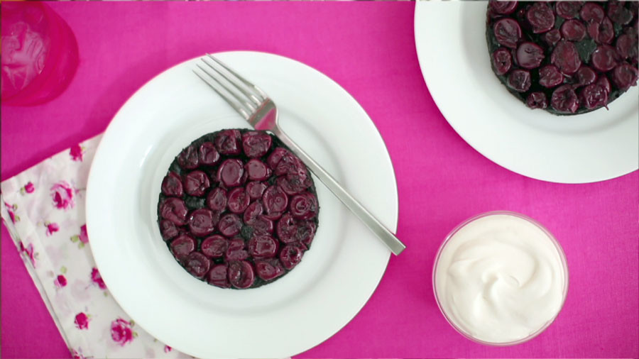 Video Black Forest UpsideDown Cake Martha Stewart