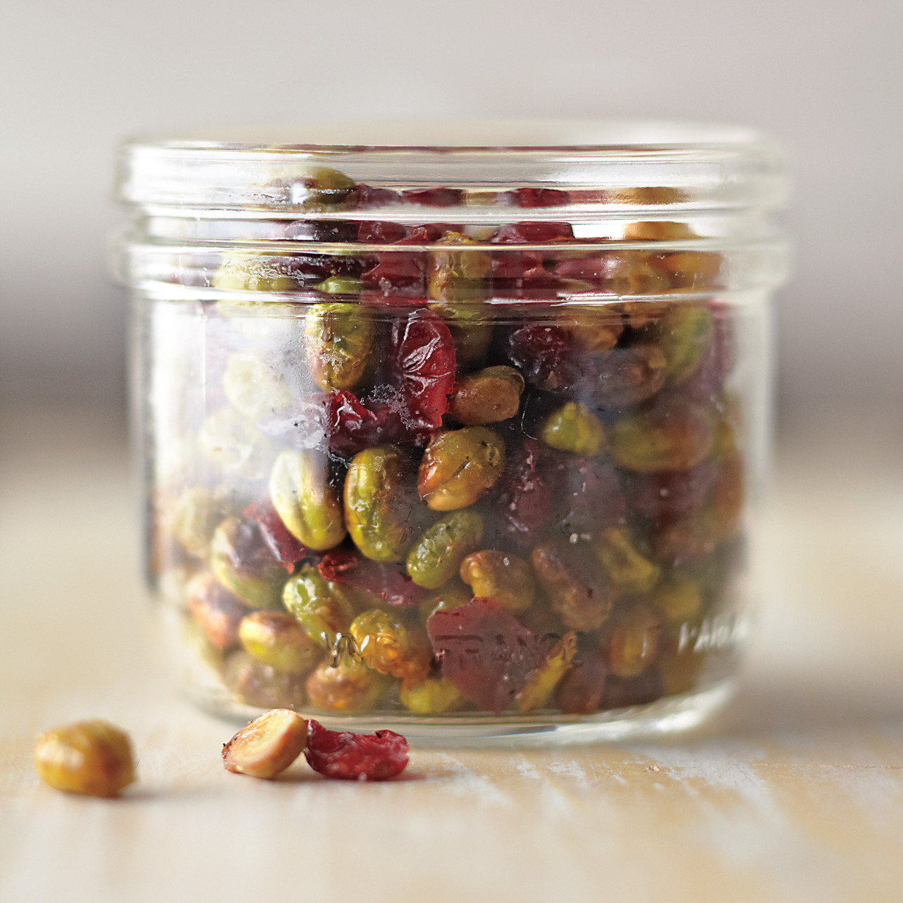 DryRoasted Edamame with Cranberries