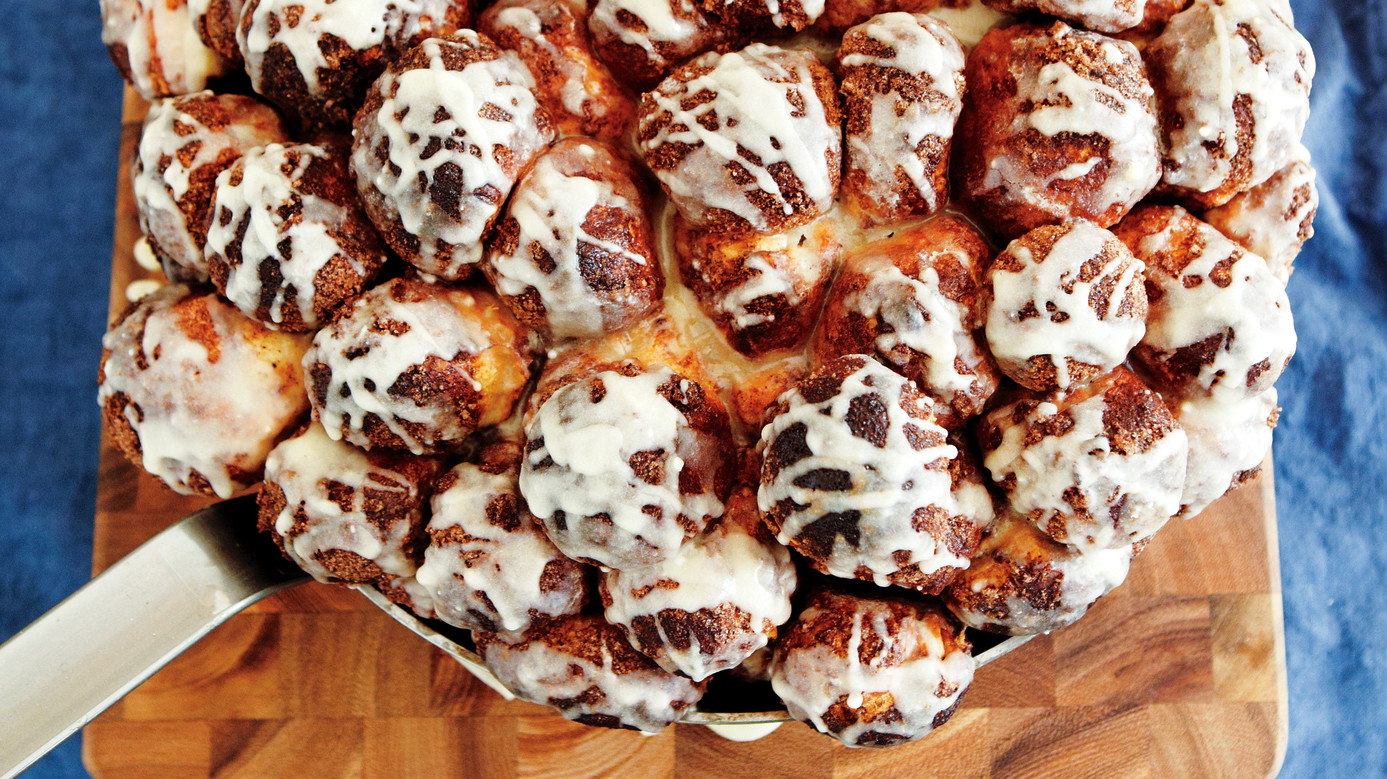 CinnamonBun Bites Recipe Martha Stewart