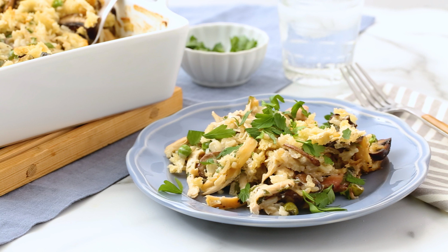 Video Watch Creamy Chicken and Rice Casserole Martha Stewart