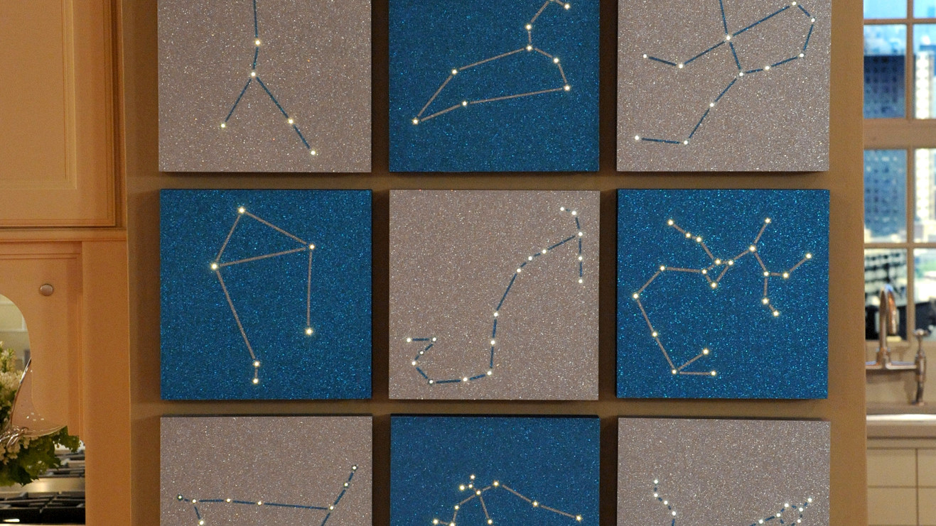 Zodiac Constellation Wall Art & Video Martha Stewart