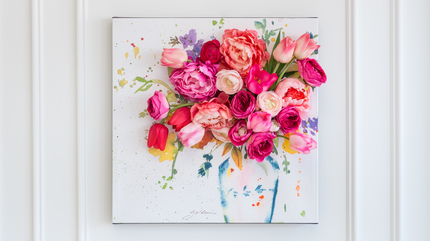 3-D Floral Canvas Wall Art | Martha Stewart