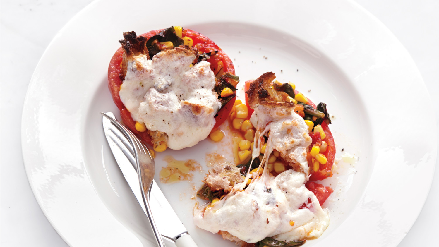 Stuffed Tomatoes with Mozzarella