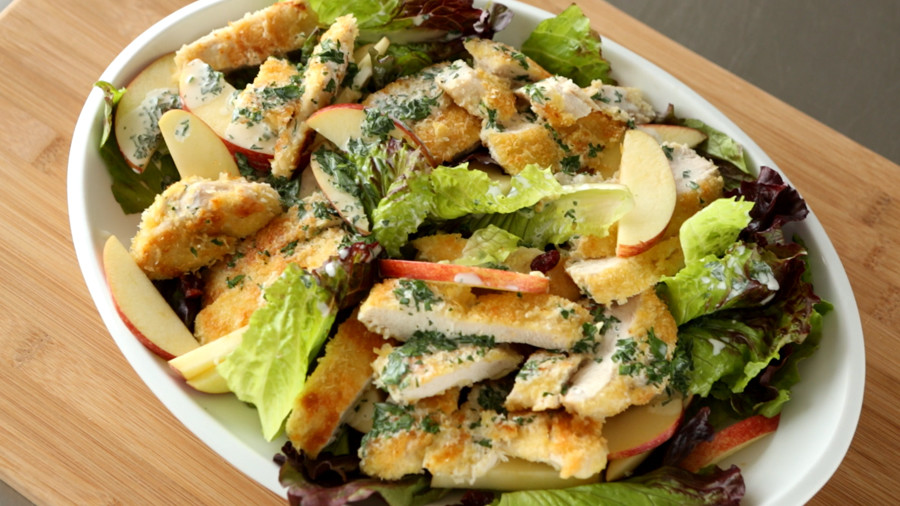 Video: Crispy Chicken and Apple Salad | Martha Stewart