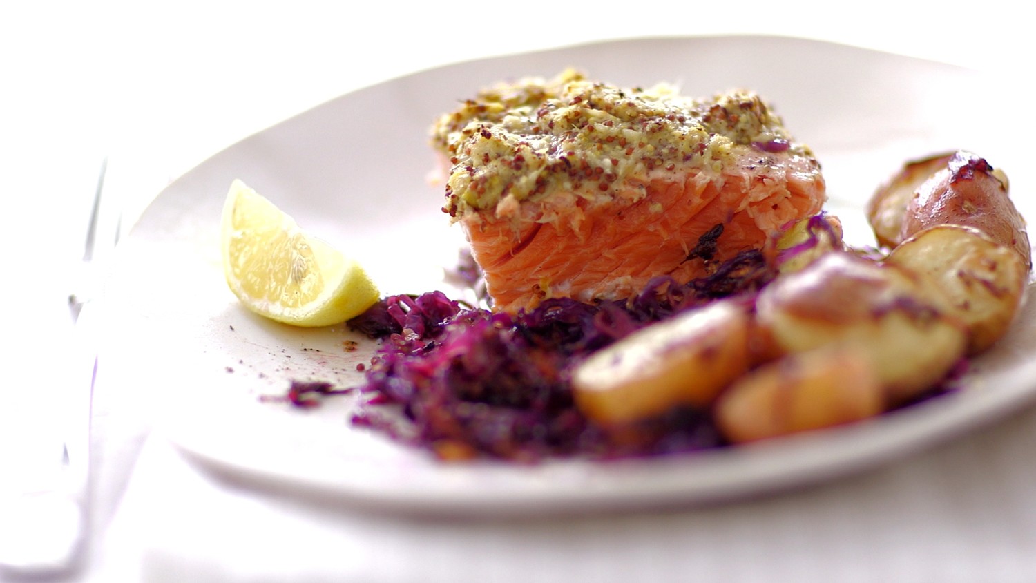 Video OnePot Roasted Mustard Salmon Martha Stewart