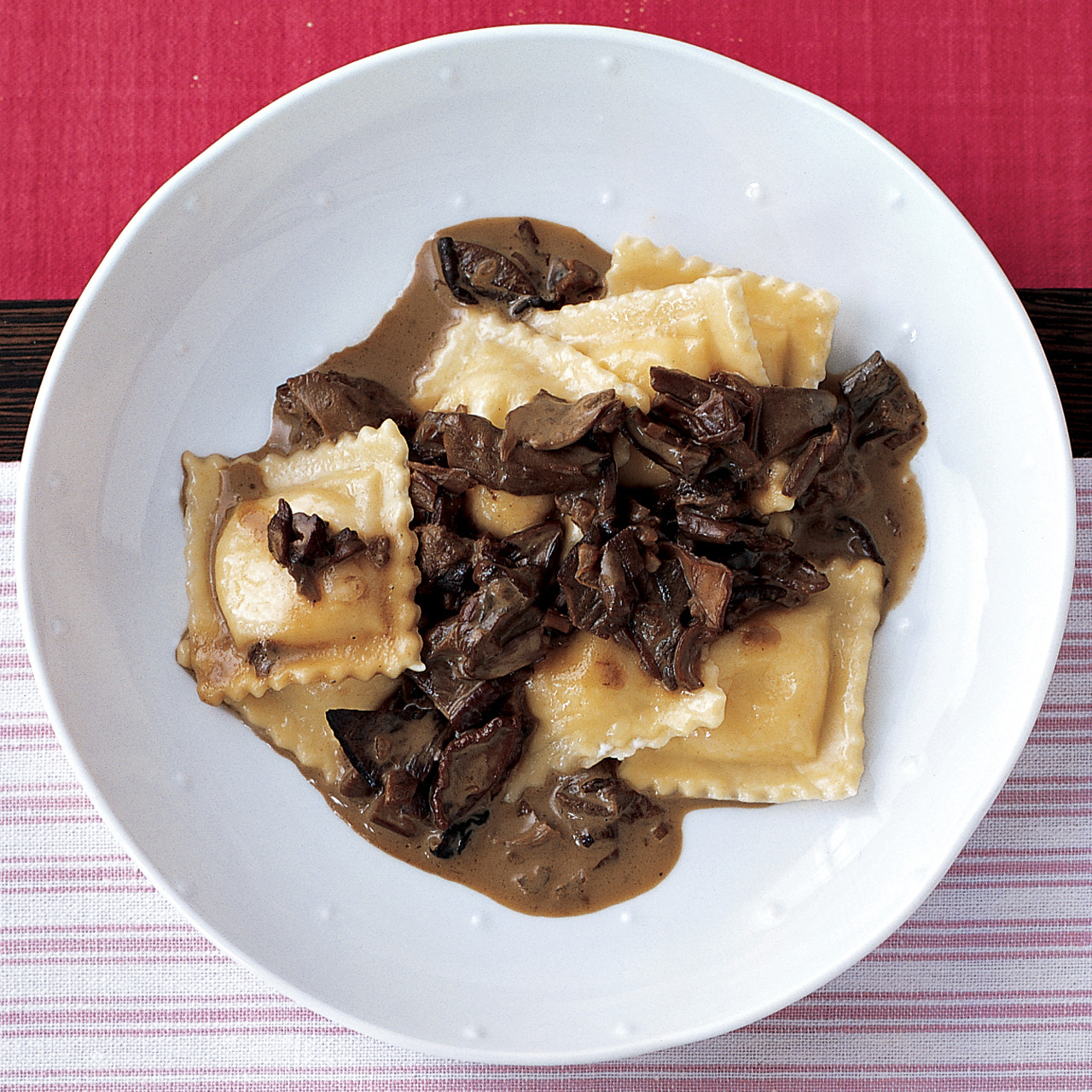 Ravioli with Porcini Sauce