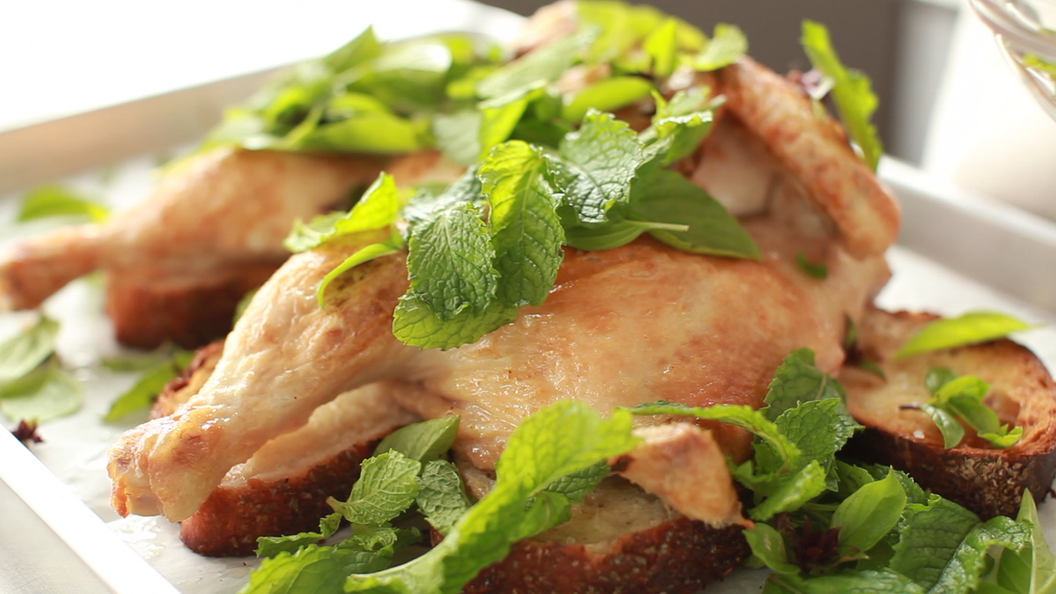 Video Roasted Spatchcocked Chicken Martha Stewart