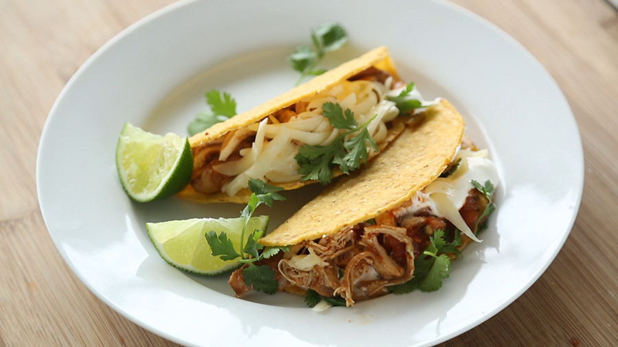 Video Spicy SlowCooker Chicken Taco Martha Stewart