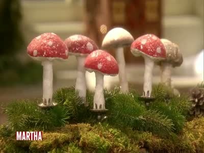 Video: Spun Cotton Mushroom Ornaments | Martha Stewart