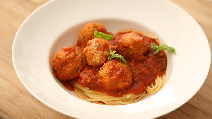 Video Turkey Meatballs and Spaghetti Martha Stewart