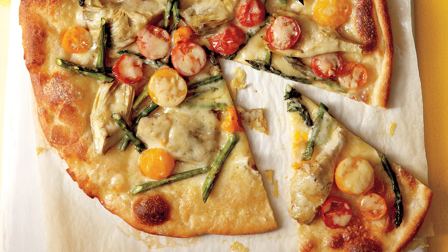 Spring Vegetable Pizzas