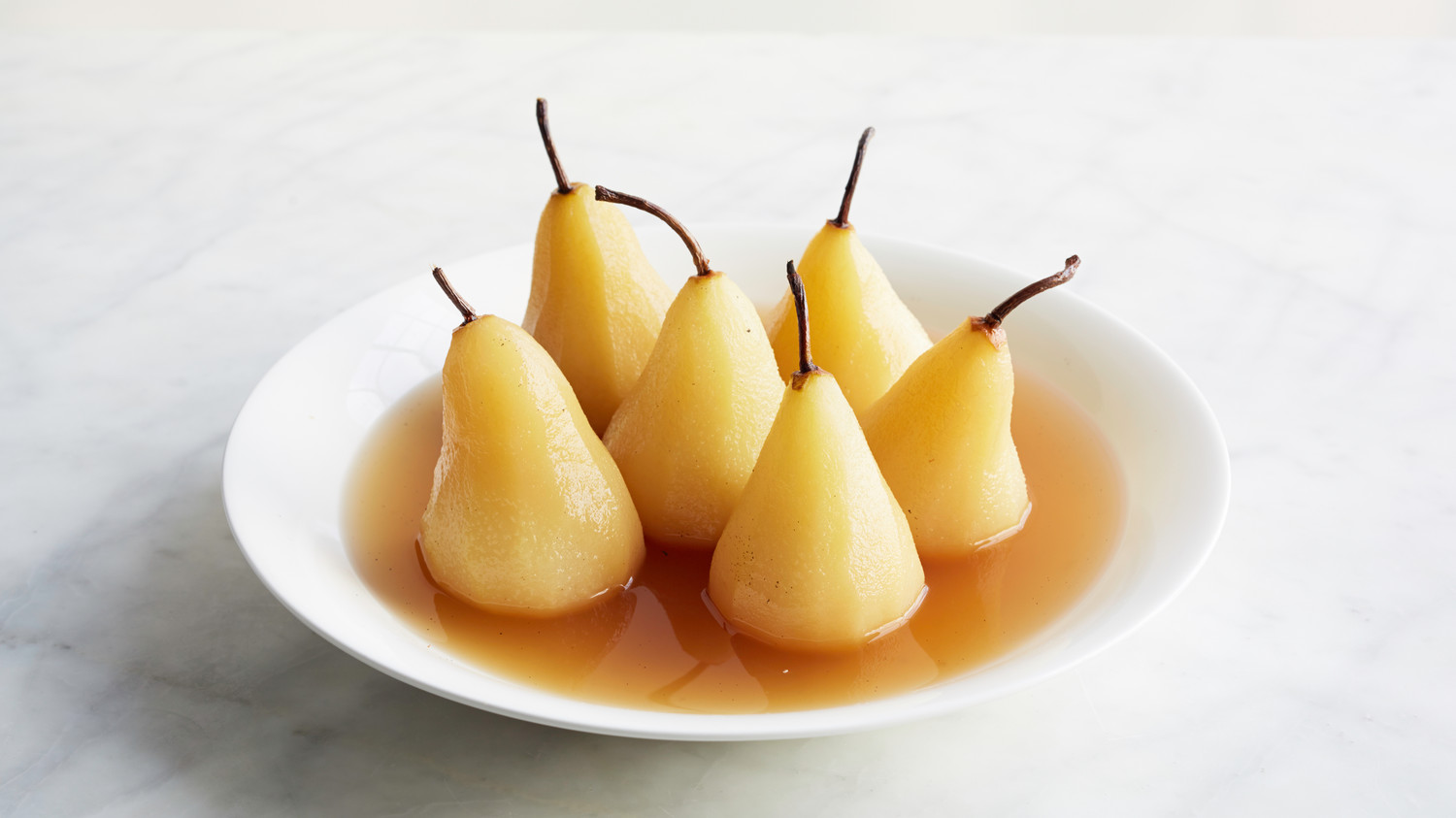 Poached Pears with Riesling