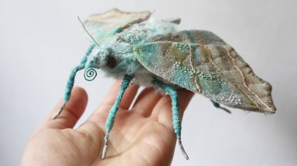 Embroidered Moths by Yumi Okita | Martha Stewart