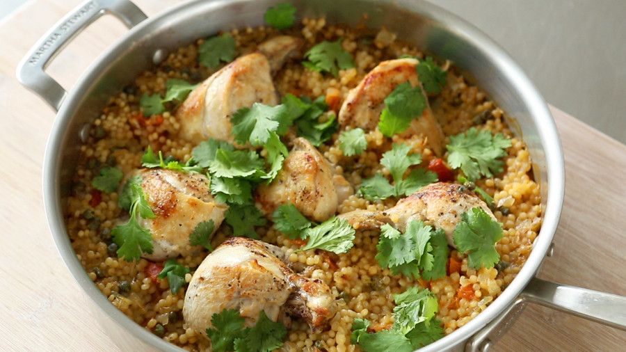 Video Chicken with Apricots and Capers Martha Stewart