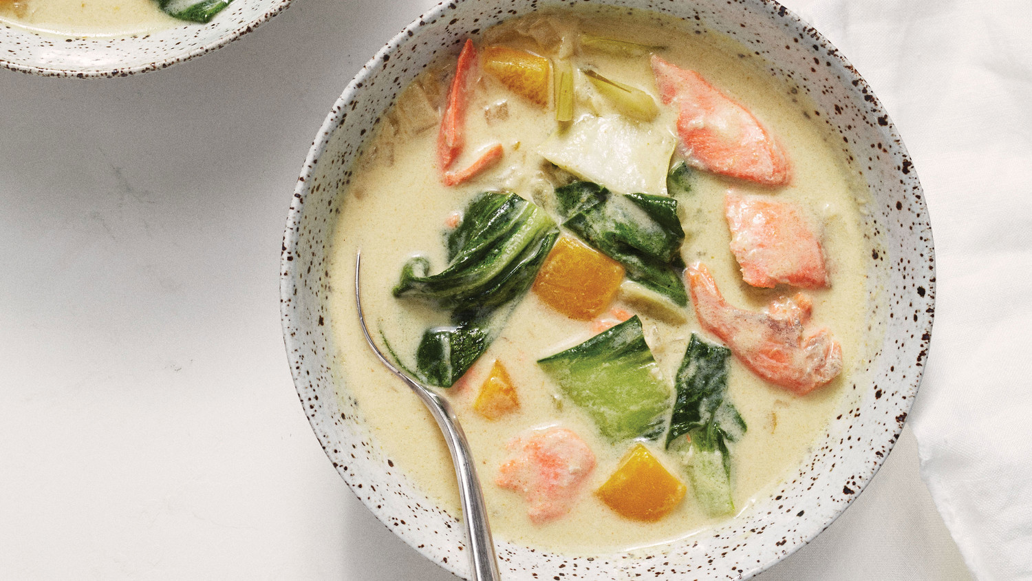 salmon coconut milk soup