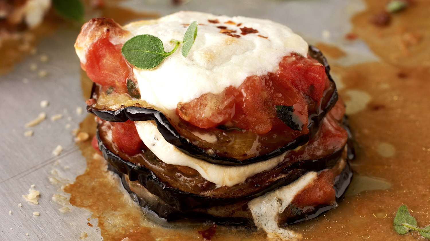 Eggplant Parmesan Stacks