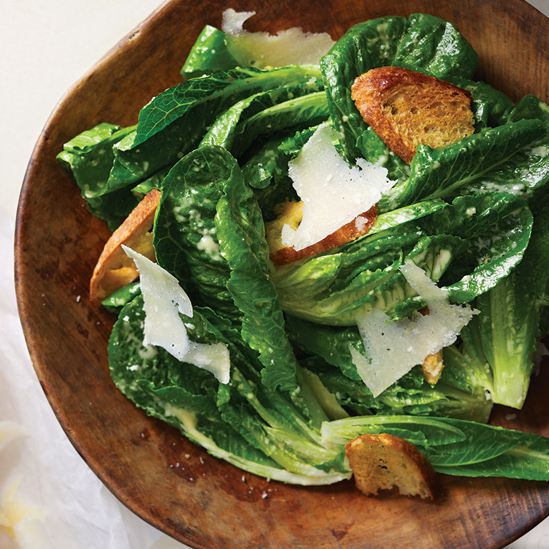 Caesar Salad with Baby Romaine