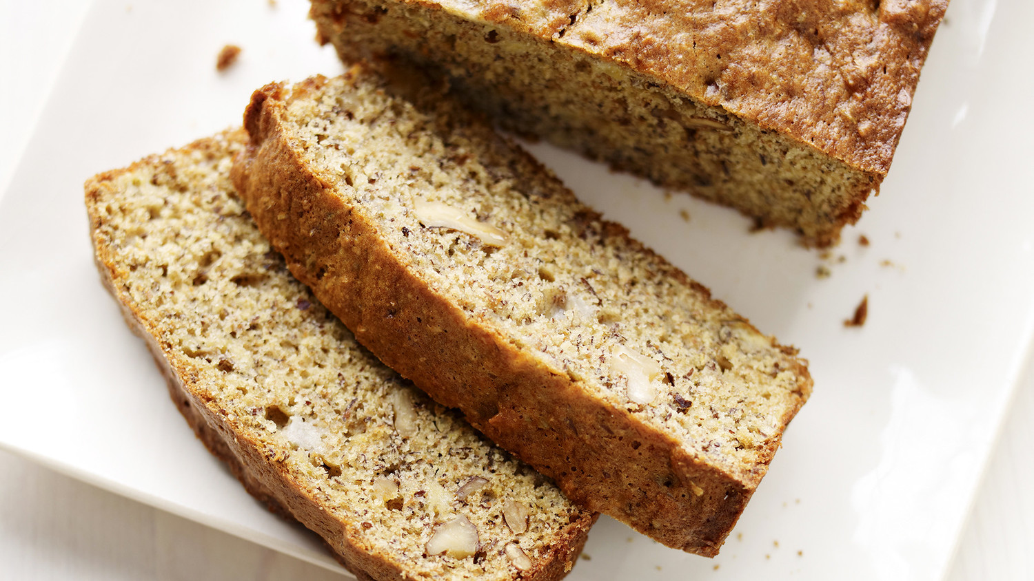 Banana Bread Recipes Martha Stewart   Banana Flax Walnut Bread XD105682 Horiz 