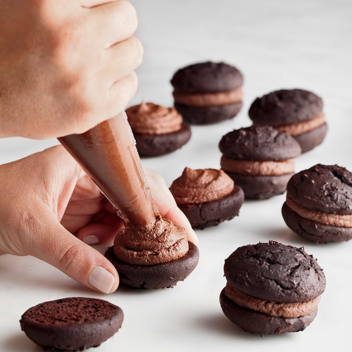 Mini Chocolate Whoopie Pies