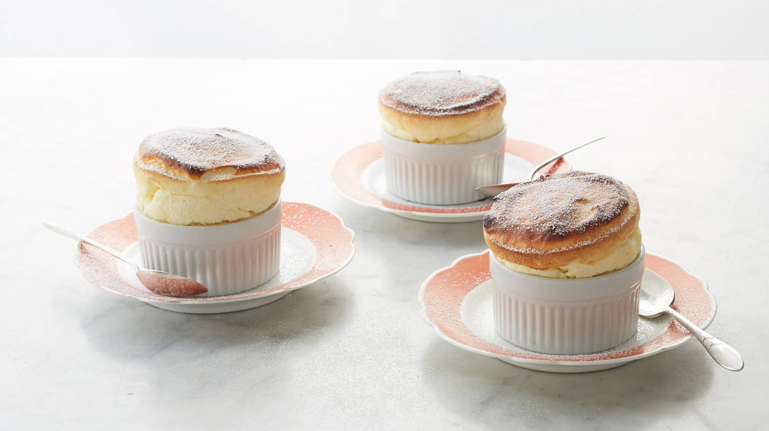 Passion Fruit Souffle with Pina Colada Sauce