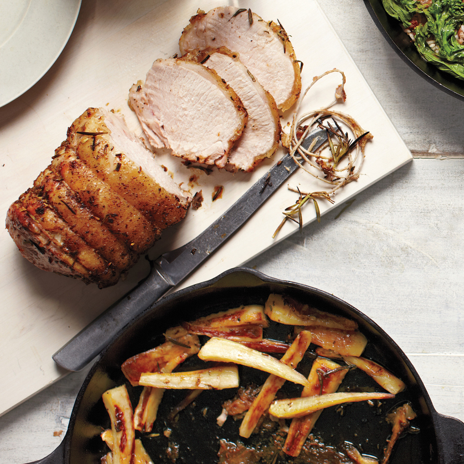 Pork Roast with Caramelized Parsnips