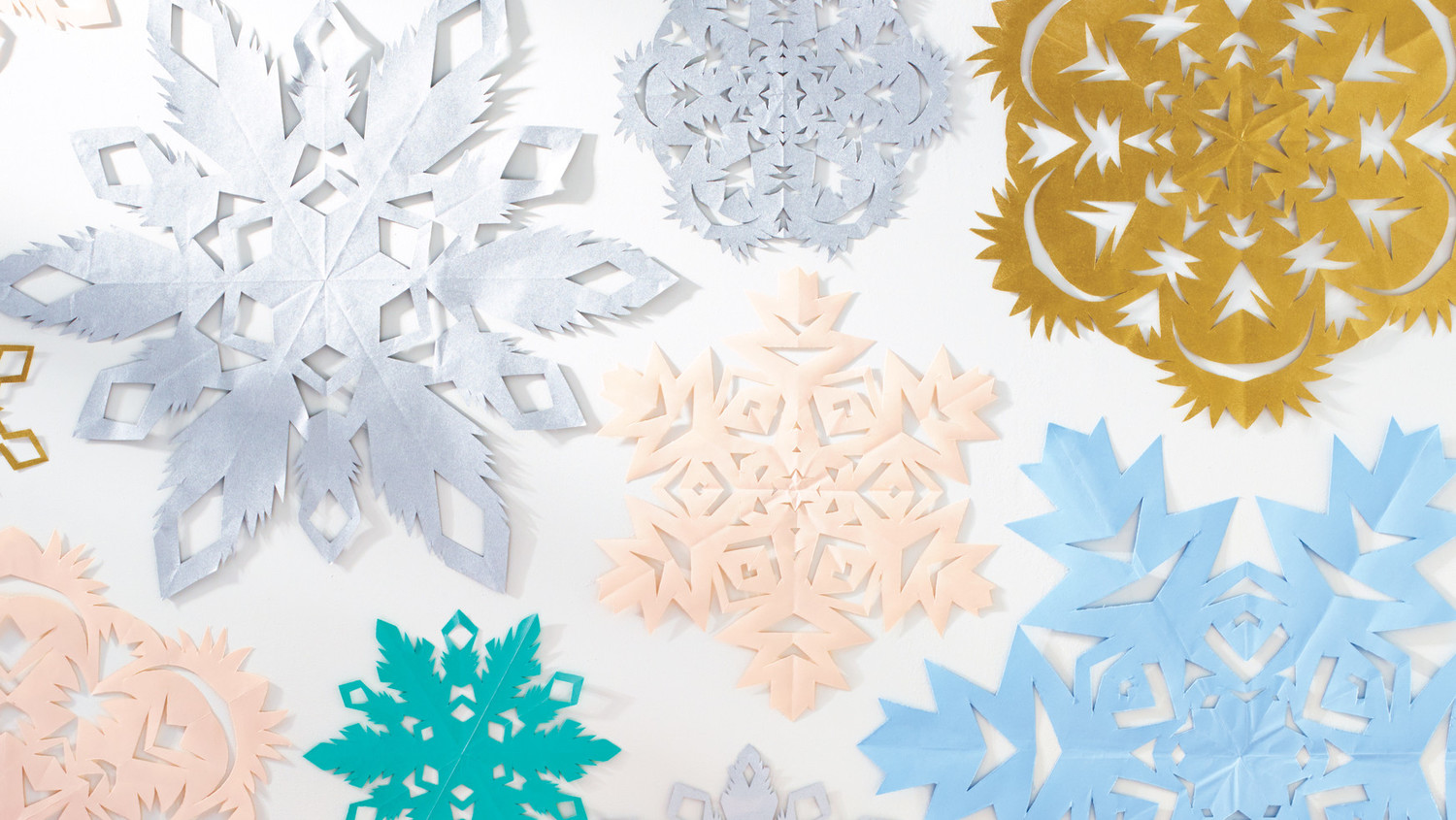 Christmas Snowflakes Window Template Large Snowflake Stencil 3 Snowflakes