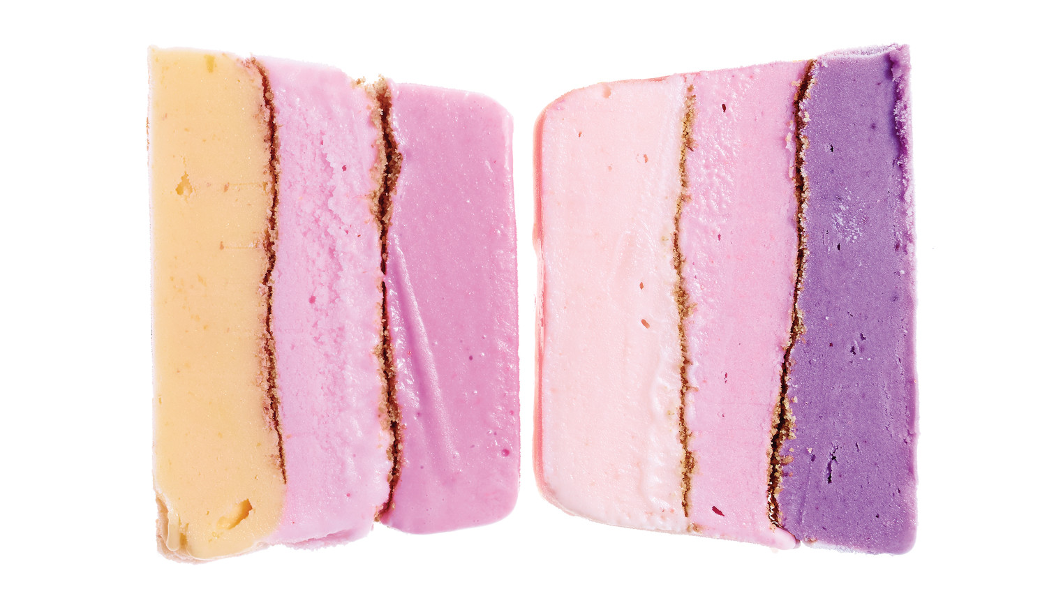 Striped FrozenYogurt Terrine