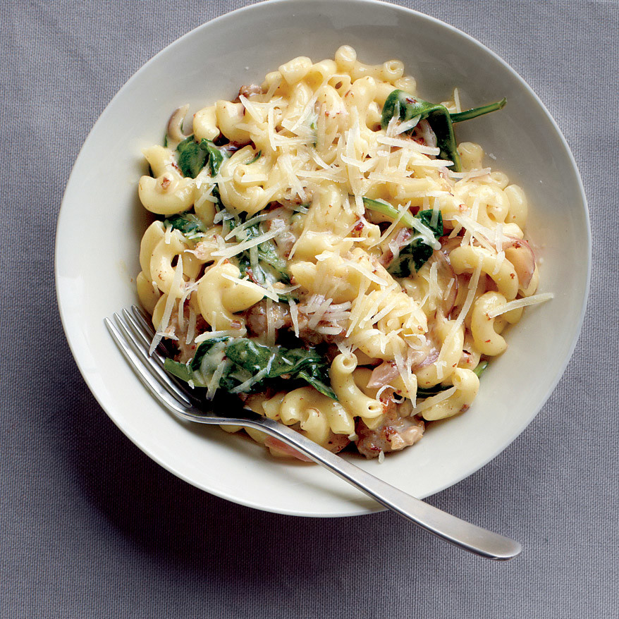 Sausage and Spinach Alfredo
