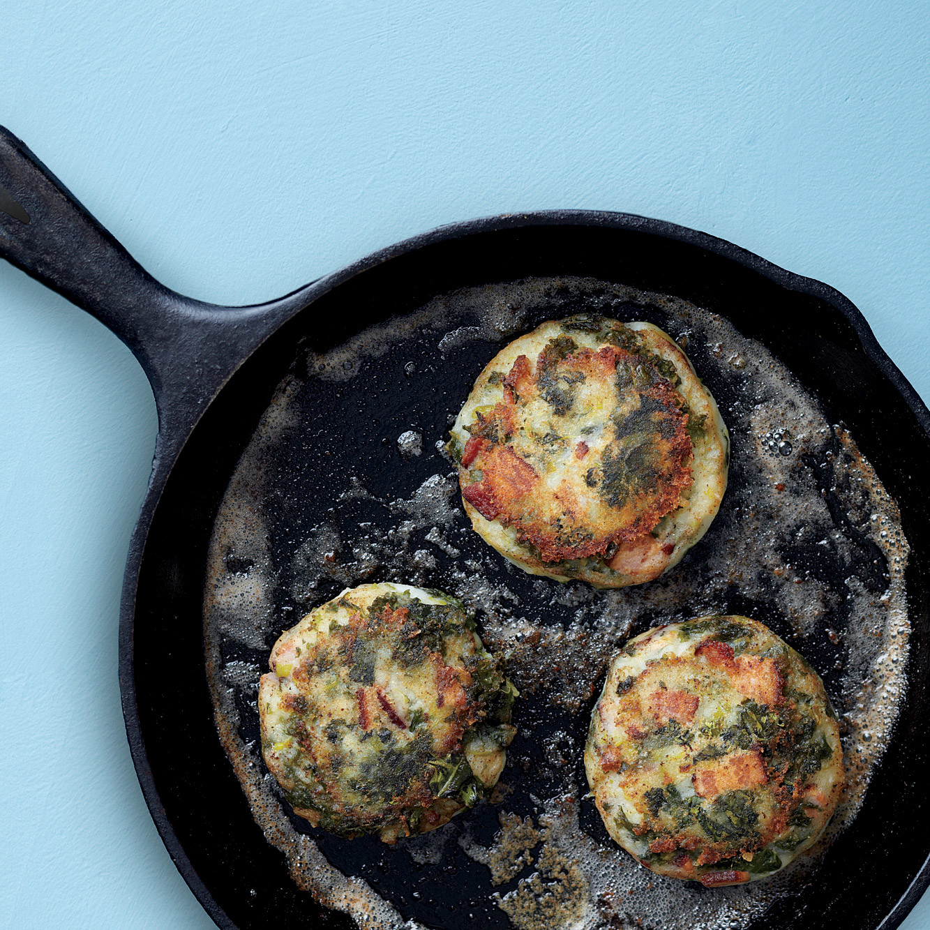 Mashed Potato and Kale Cakes